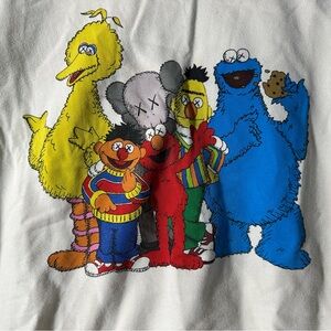 KAWS x Uniqlo sesame Street Collab sweatshirt